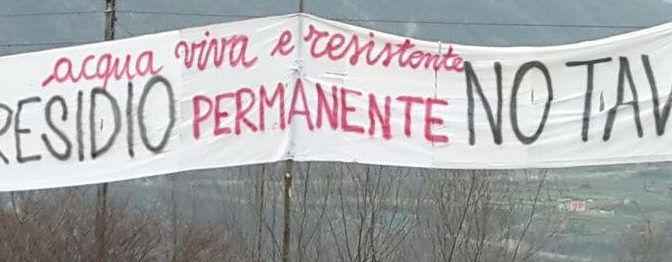 campeggio no tav in trentino