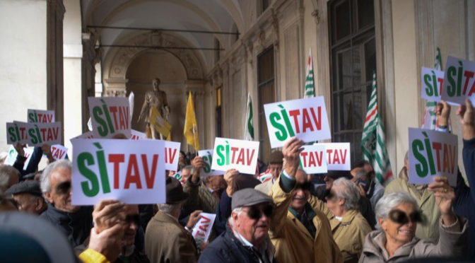 “sì tav”, dalle passerelle alle piazze